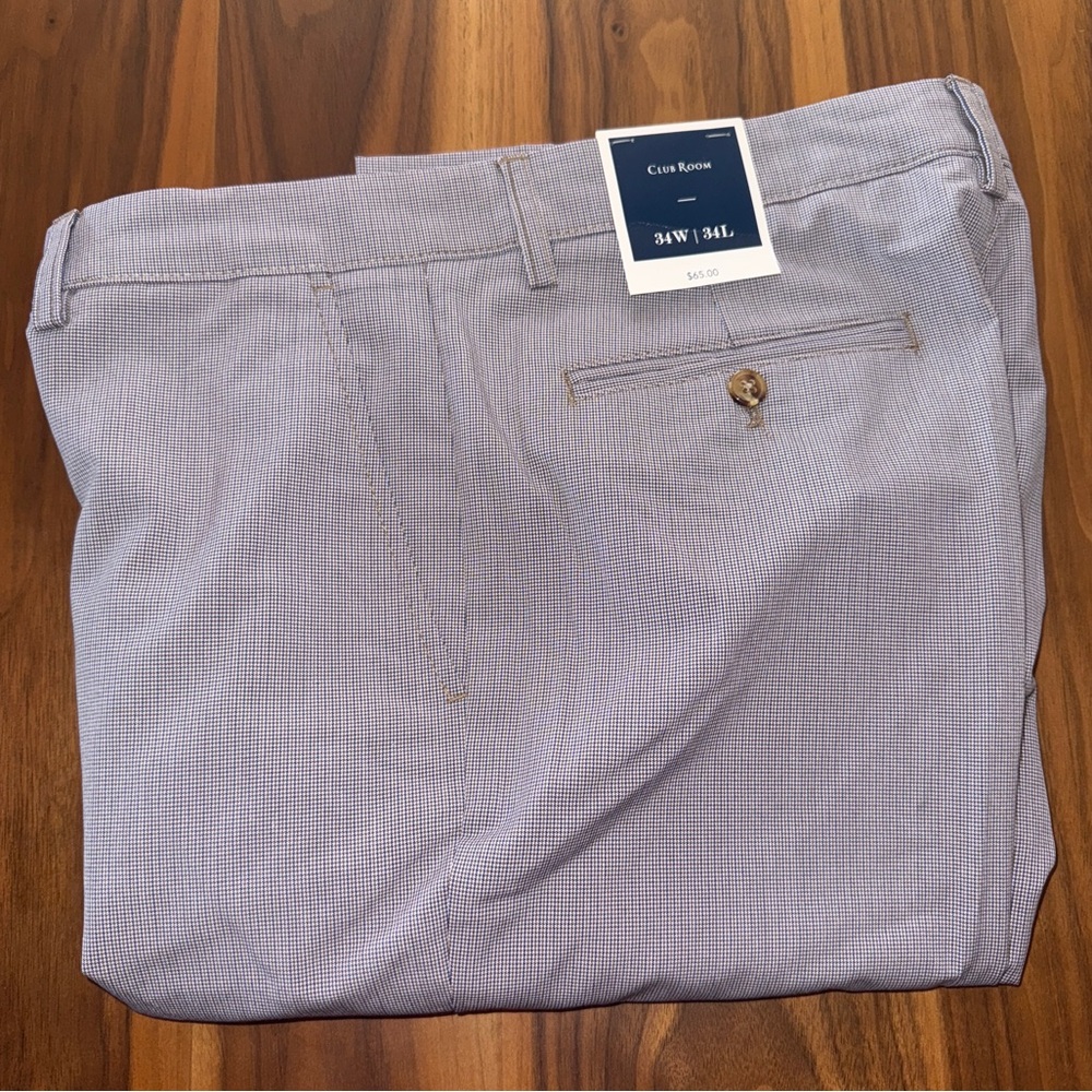 Club Room Men's Fig Brown Dress Pants